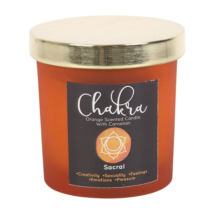 Chakra Crystal Chip Candles - Various Designs