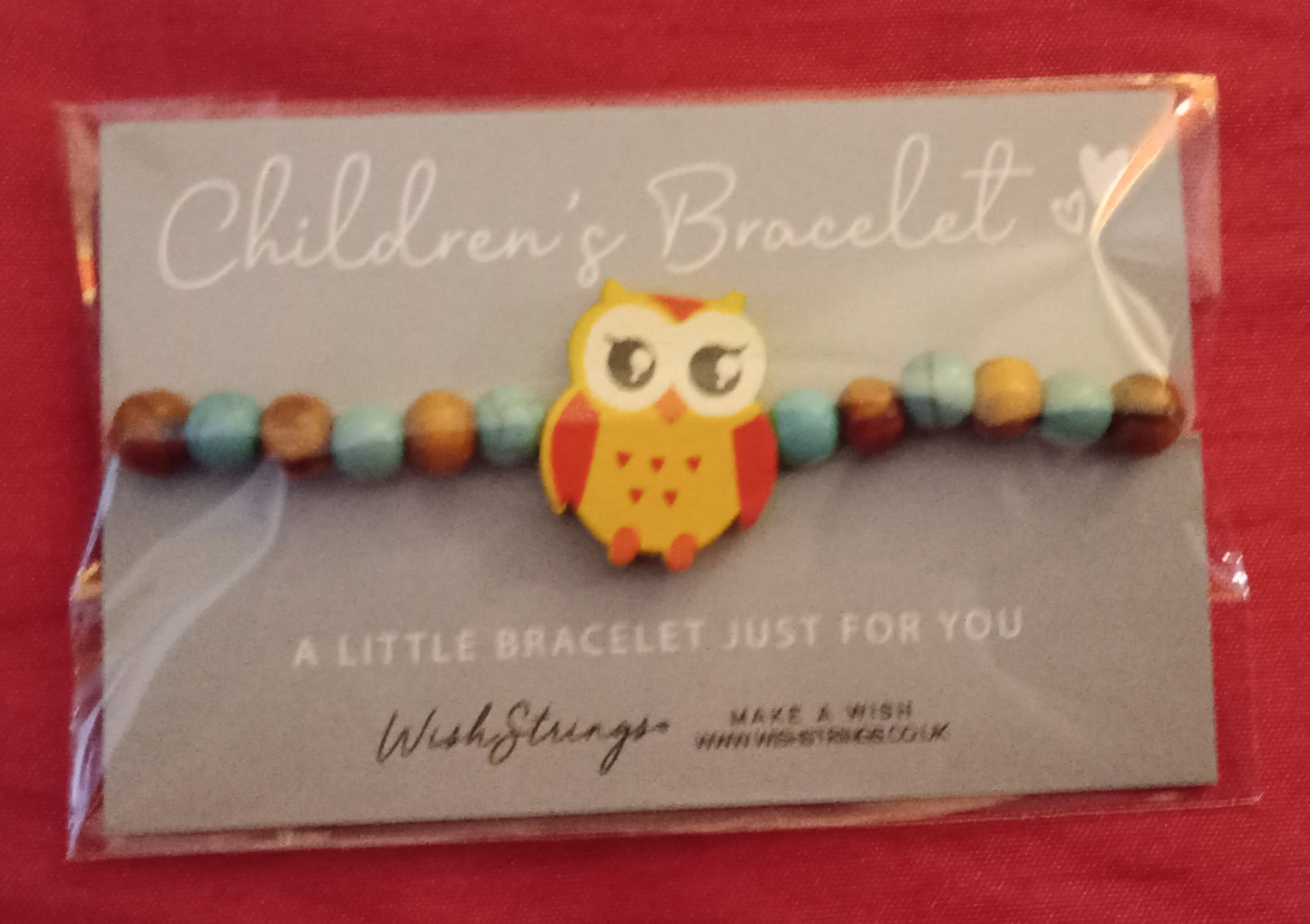 Childrens Beaded Bracelet - Owl