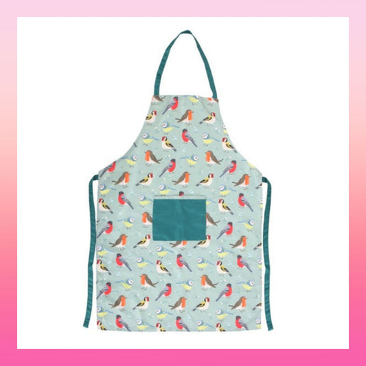 British Garden Birds Cotton Apron