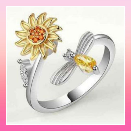 Sunflower Spinner Ring