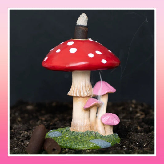 Mushroom Backflow Incense Burner