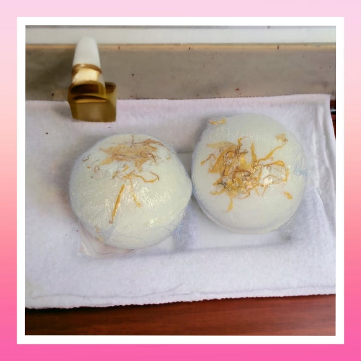 2x Orange 5 Fold Botanical Bath Bombs