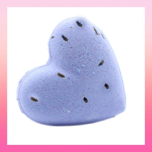 Love Heart Bath Bombs 70g - French Lavender (x5)