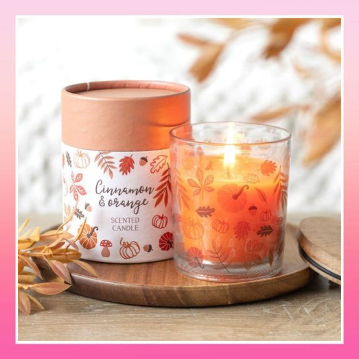 Autumn Leaves Cinnamon & Orange Candle