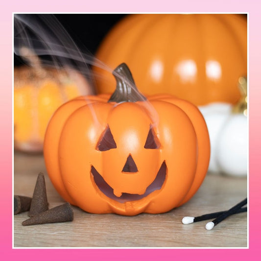 Pumpkin Shaped Incense Cone Holder