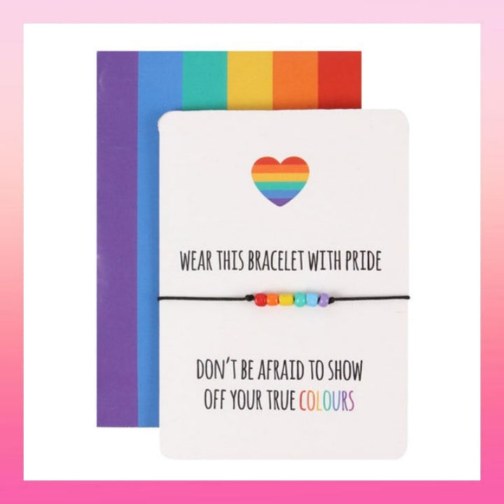 Rainbow Pride Bracelet Card