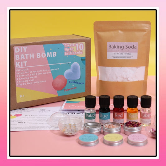 Create Your Own Bath Bombs Kit - Rose & Bubblegum