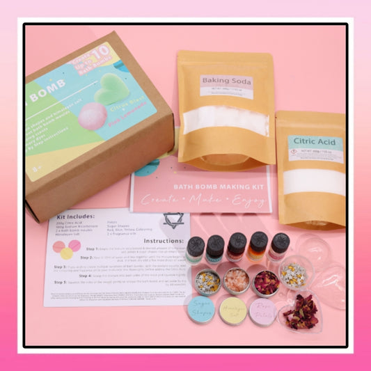 Create Your Own Bath Bombs Kit - Citrus Blast & Pink Lemonade