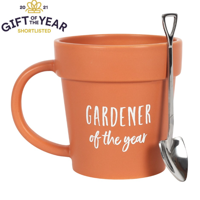 Gardener of the Year Pot Mug and Shovel Spoon