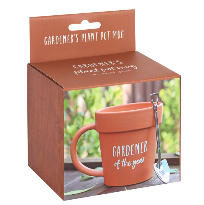 Gardener of the Year Pot Mug and Shovel Spoon