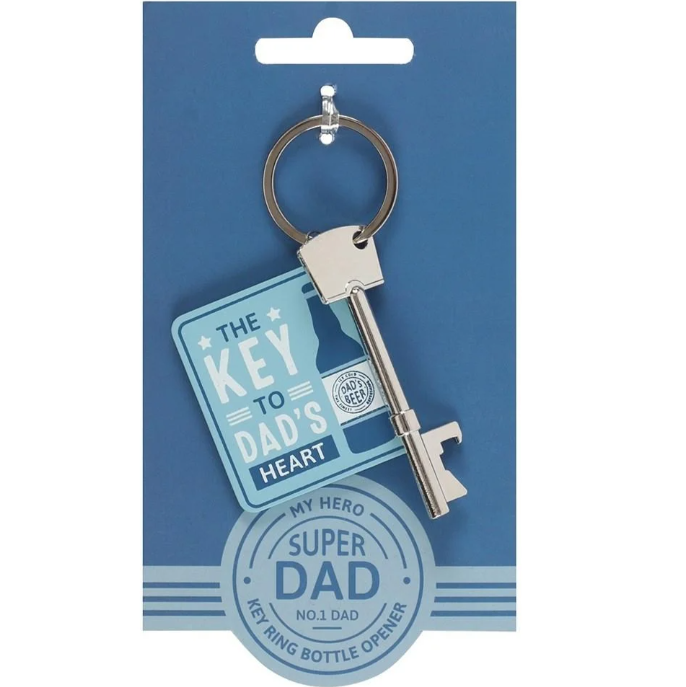 The Key to Dad's Heart Bottle Opener Keyring