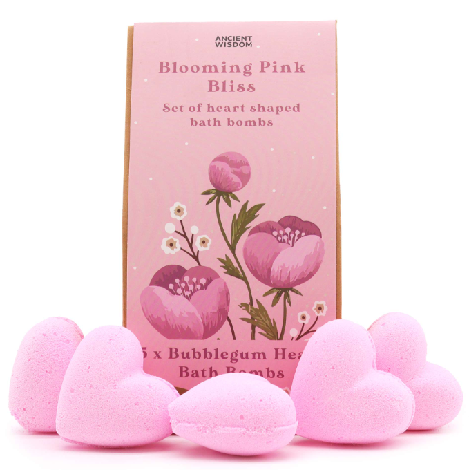 Bath Heart Gift Set - Blooming Pink Bliss