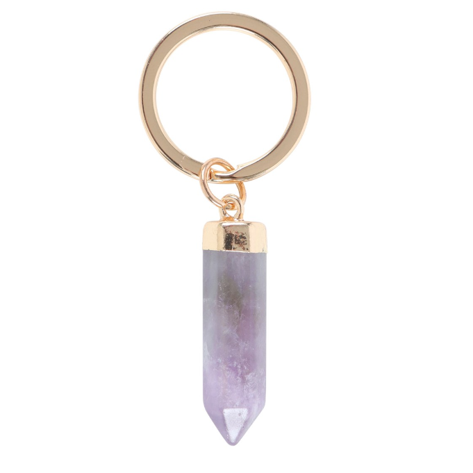 Semi Precious Crystal Keyrings