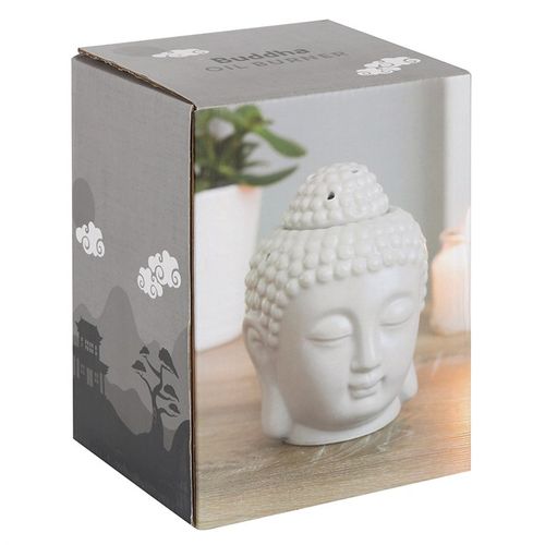 Grey Buddha Head Oil Burner - Small