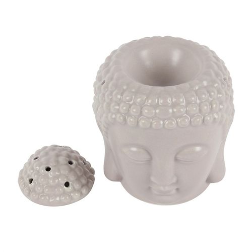 Grey Buddha Head Oil Burner - Small