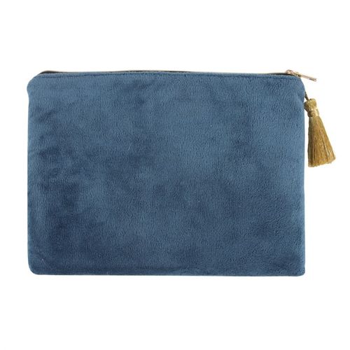 Velvet Makeup Bag - Midnight Hare