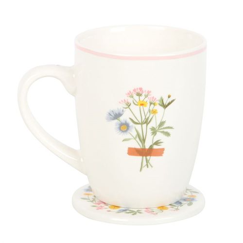 If Mums Were Flowers I'd Pick You Floral Mug & Coaster Set