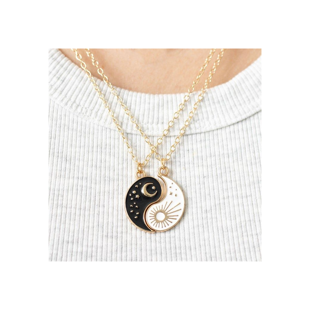 Yin Yang Best Friend Pendant Necklaces - Pair