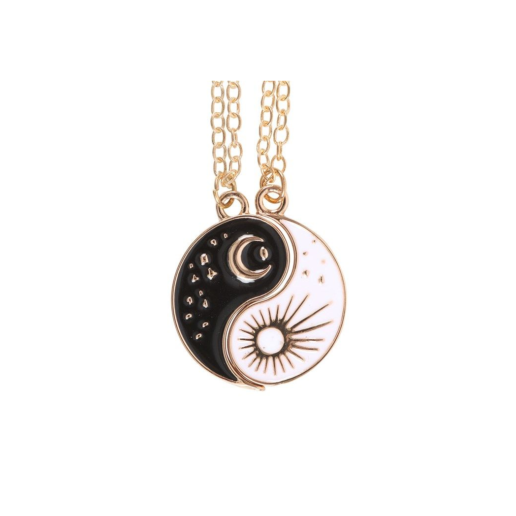 Yin Yang Best Friend Pendant Necklaces - Pair