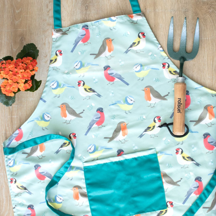 British Garden Birds Cotton Apron